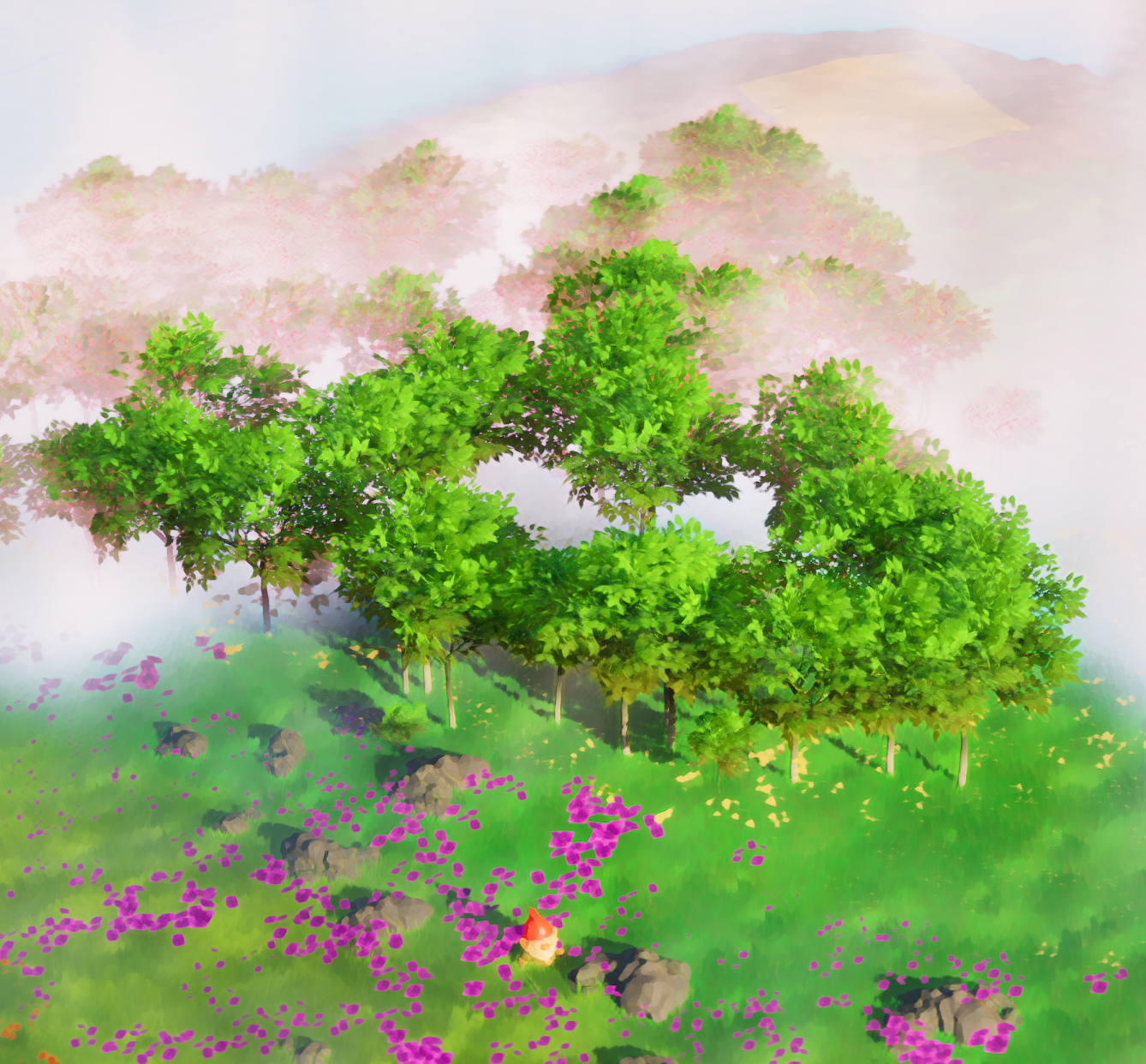 In-Game Screenshot Layered Meshes